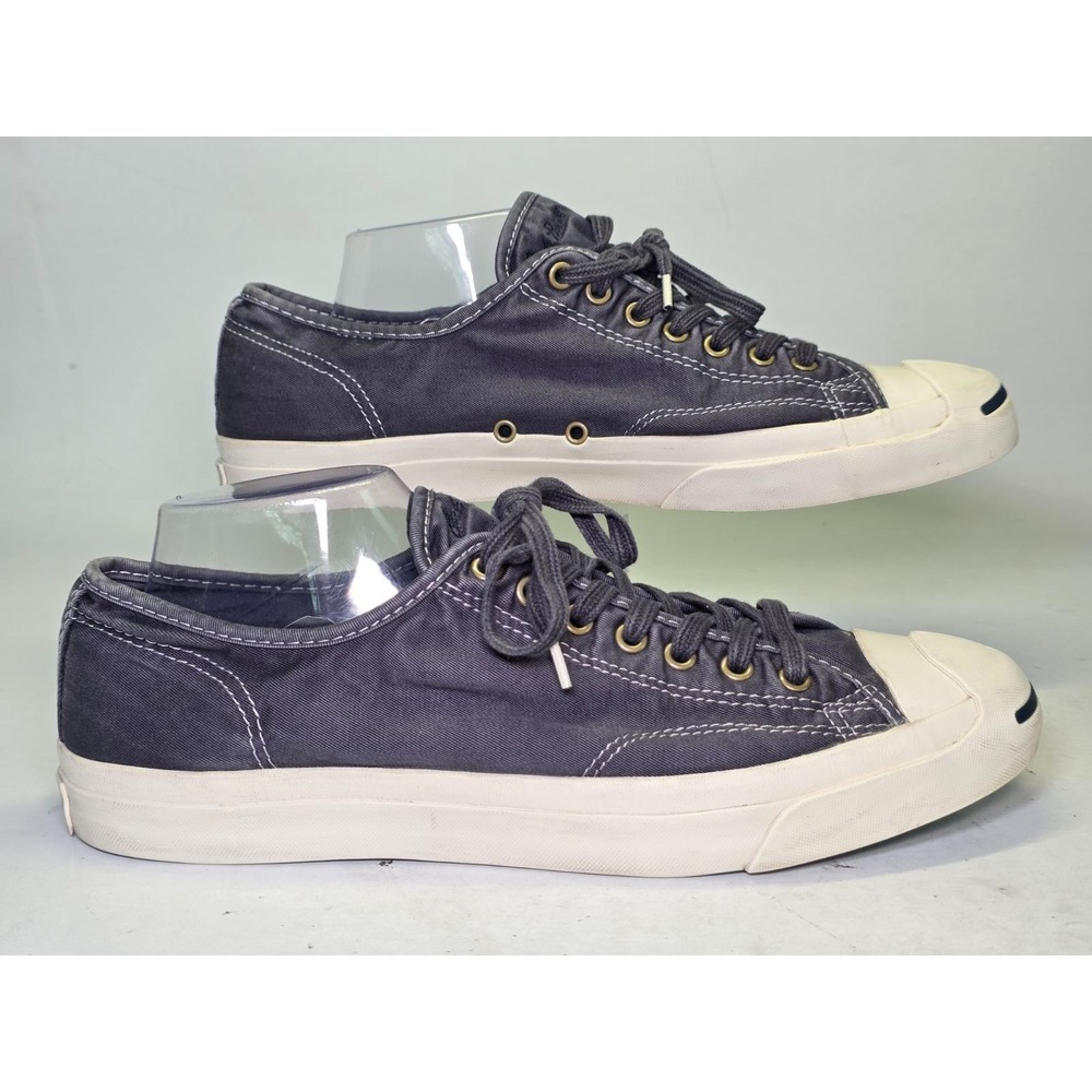 Converse Jack Purcell Men's Size 11 Women's 12.5 Navy Casual Sneakers Low Shoes - Picture 2 of 14